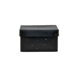Scatola Perline M Cuoio Black