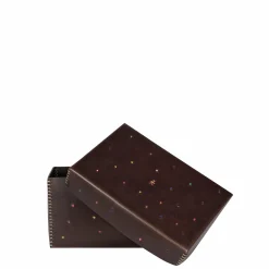 Scatola Perline M Cuoio Brown