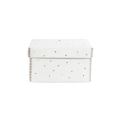 Scatola Perline M Cuoio White