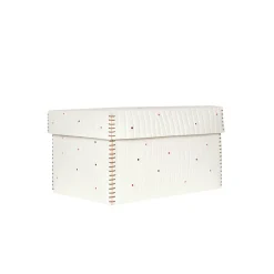 Scatola Perline M Printed Crocodile White