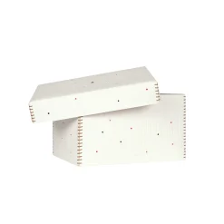 Scatola Perline M Printed Crocodile White