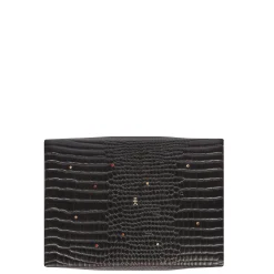 Scatola Perline M Printed Crocodile Black