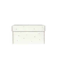 Scatola Perline M Printed Crocodile White
