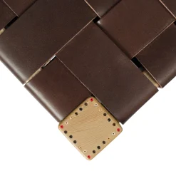 Sgabello Nestor Cuoio Incrociato Brown