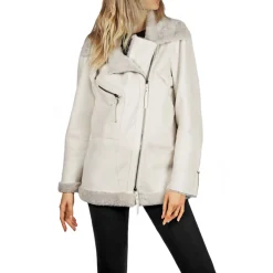 Shearling Jacket Pacaja Chalk White