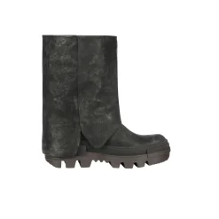 Short Boot Grattato Black