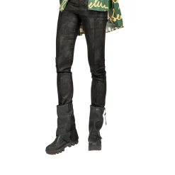 Short Boot Grattato Black