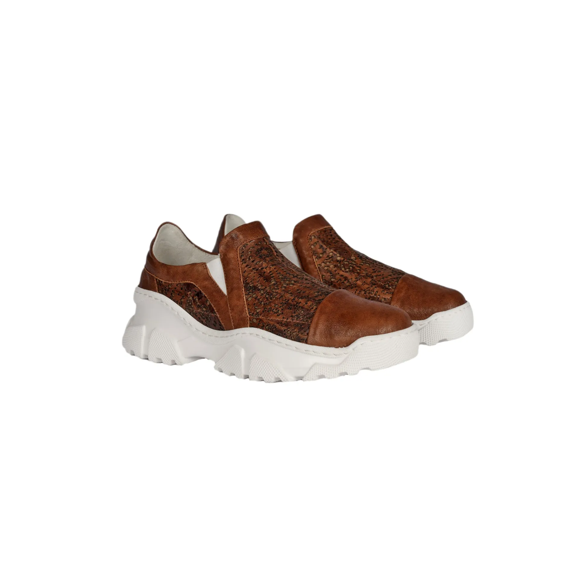 Slip On Pizzo Brandy