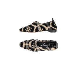 Slipper Azteco Fabric Black
