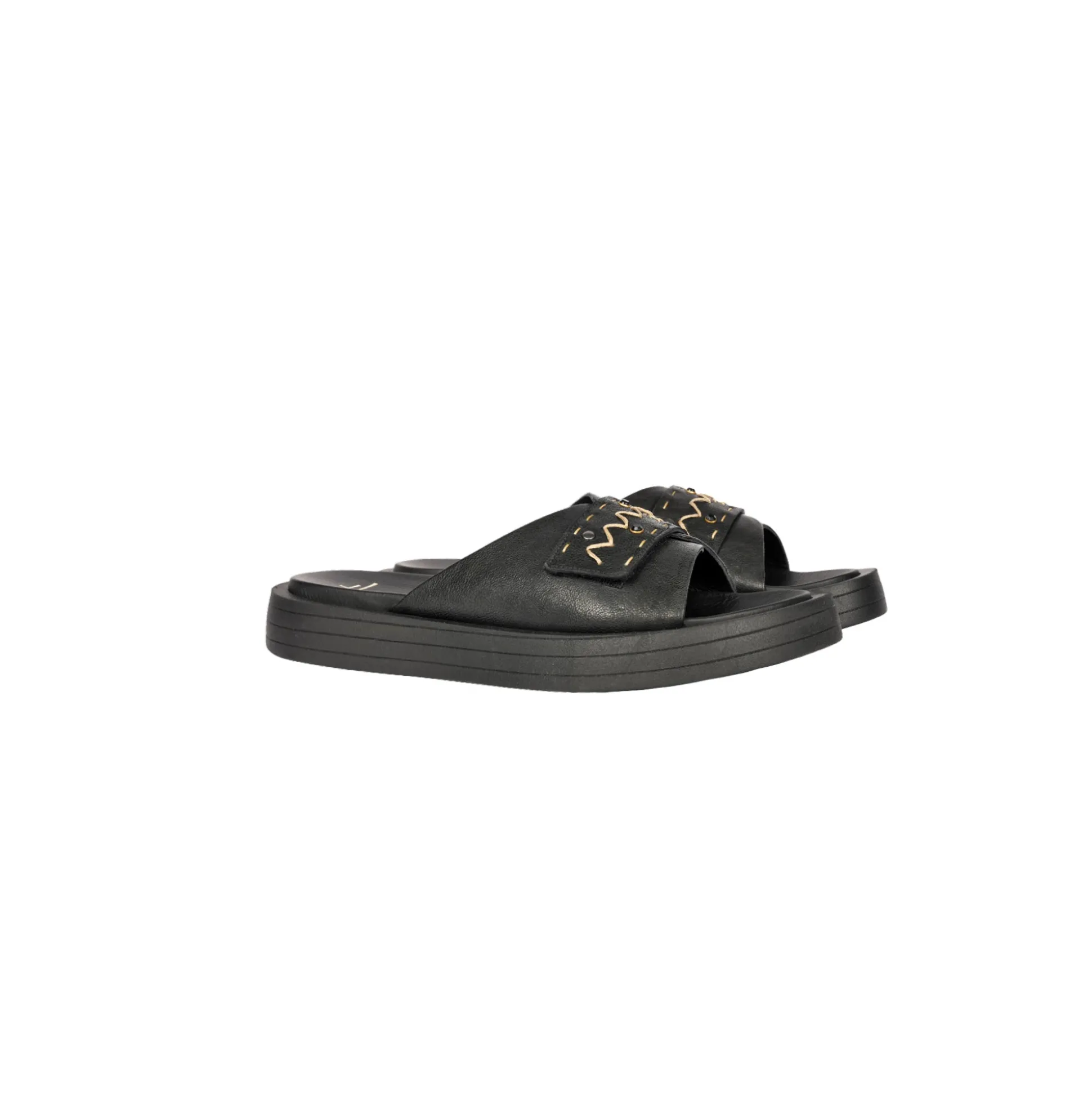 Slipper Greca Old Iron Black