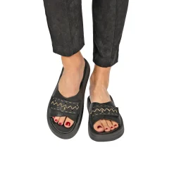 Slipper Greca Old Iron Black