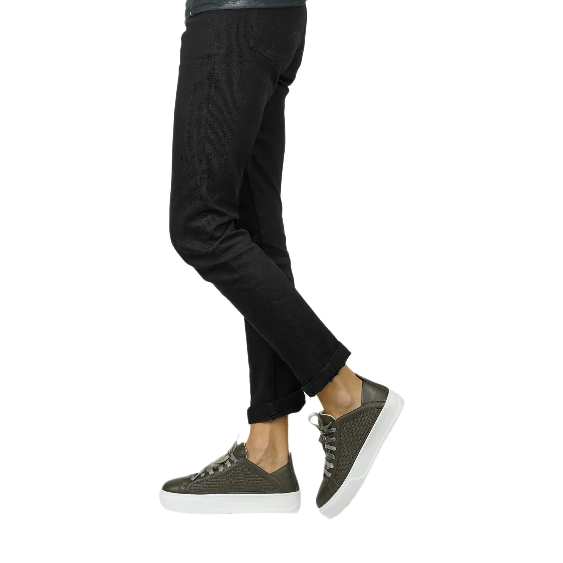 Sneaker Intreccio Soft Military Green