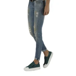 Sneaker Intreccio Uncinetto Teal