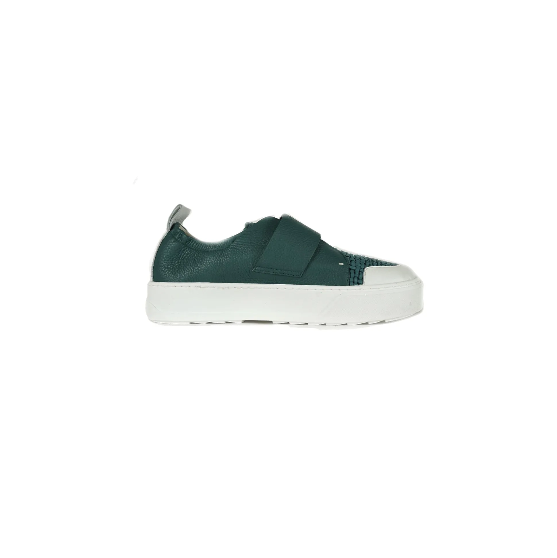 Sneaker Intreccio Uncinetto Teal