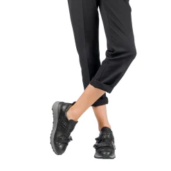 Sneaker Ricamo Vegetal Wash Black