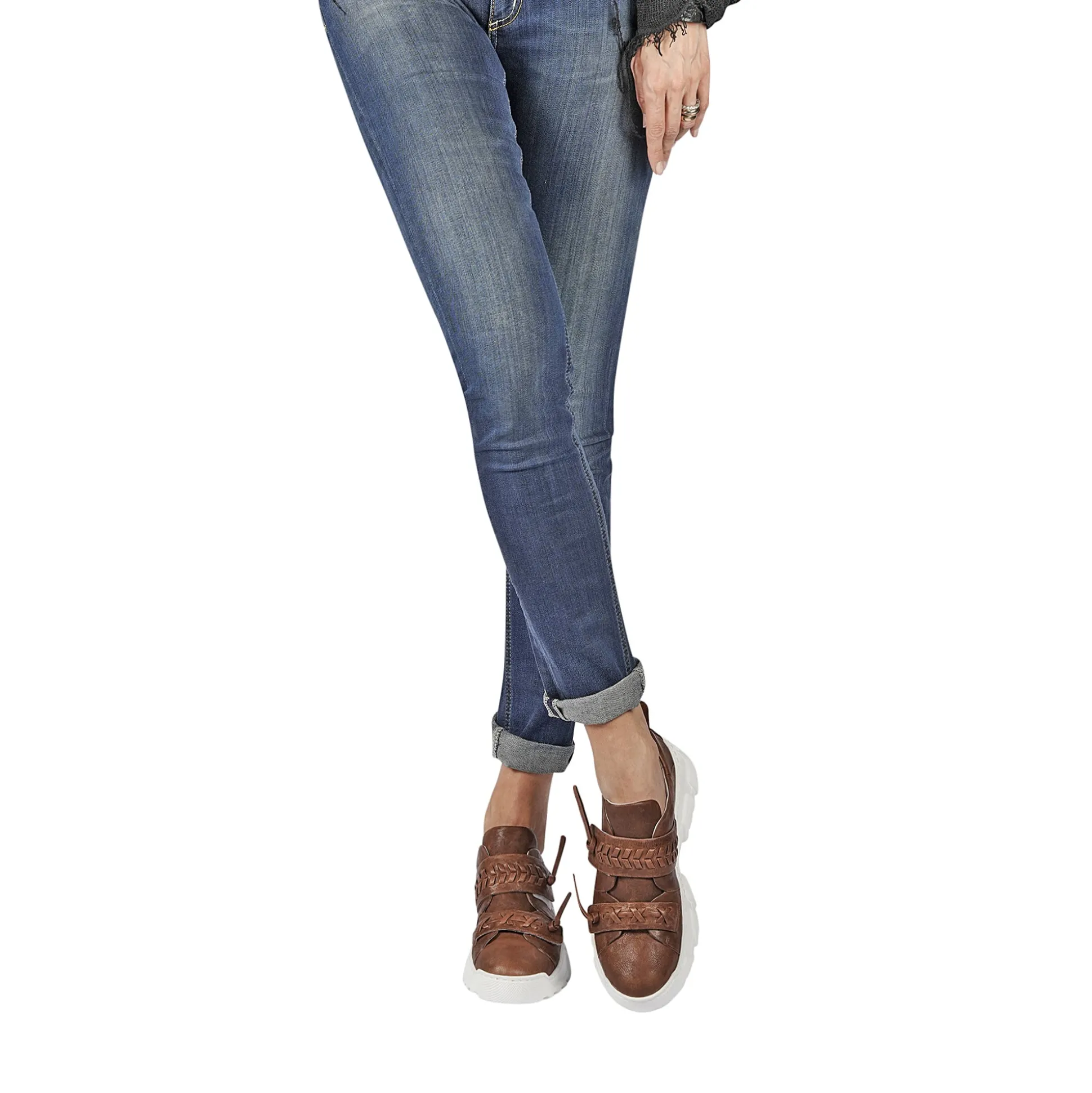 Sneaker Ricamo Vegetal Wash
