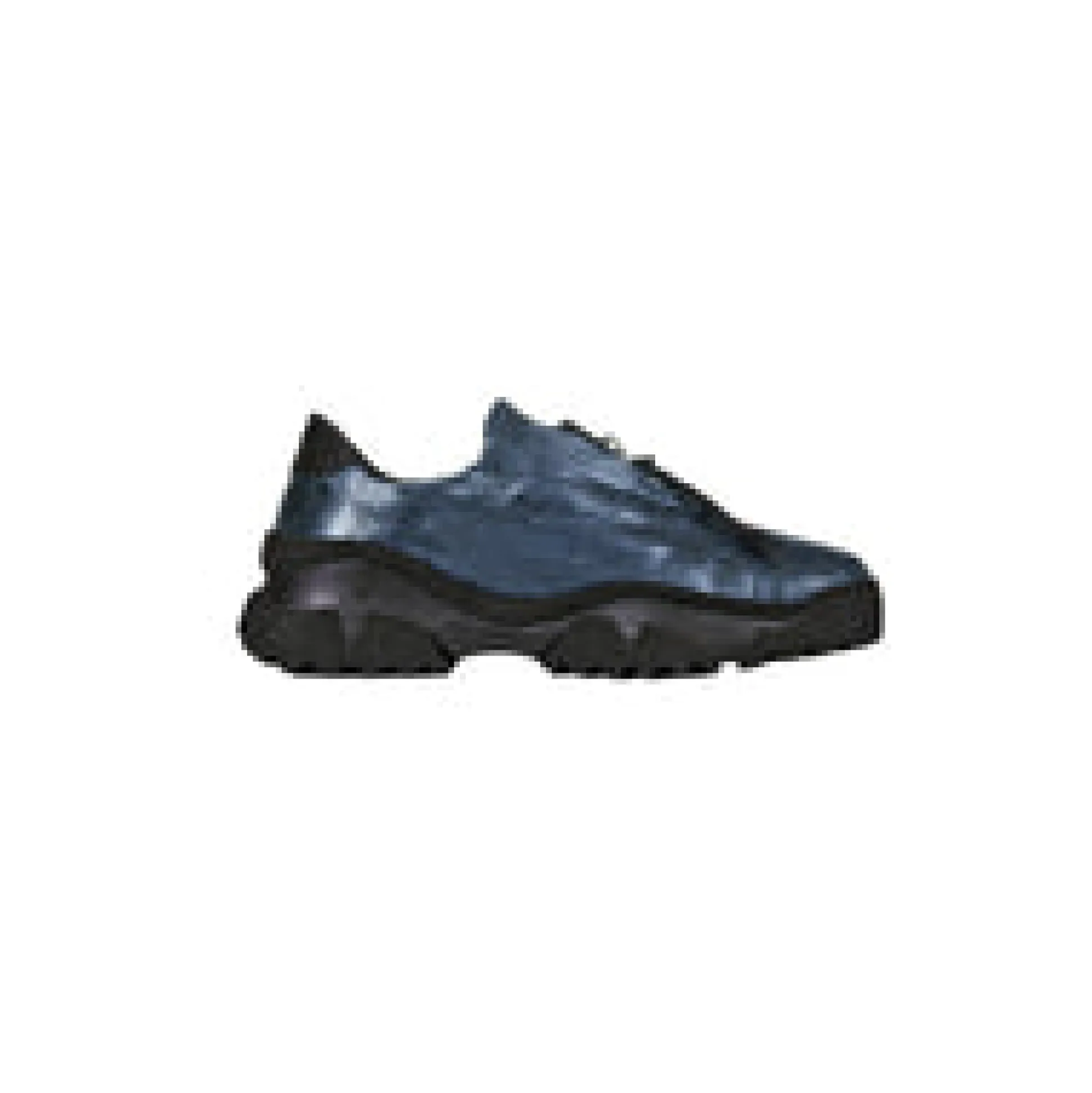 Sneaker Zip Metal Wash Deep Blue
