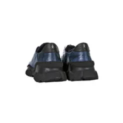 Sneaker Zip Metal Wash Deep Blue