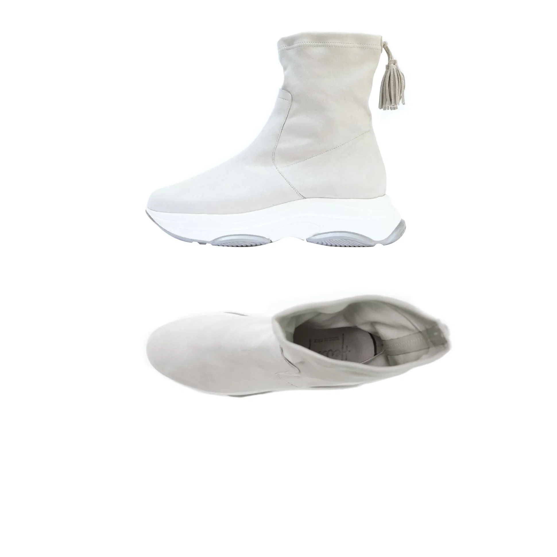 Sock High-top Sneakers Chalk White