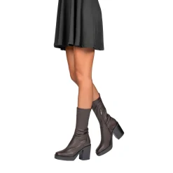 Square Toe Bootie Stretch Old Iron