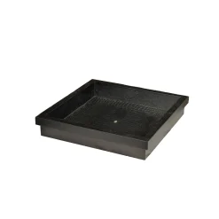 Square Wood Tray Black