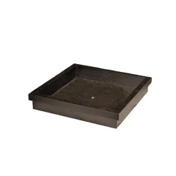 Square Wood Tray Dark Brown