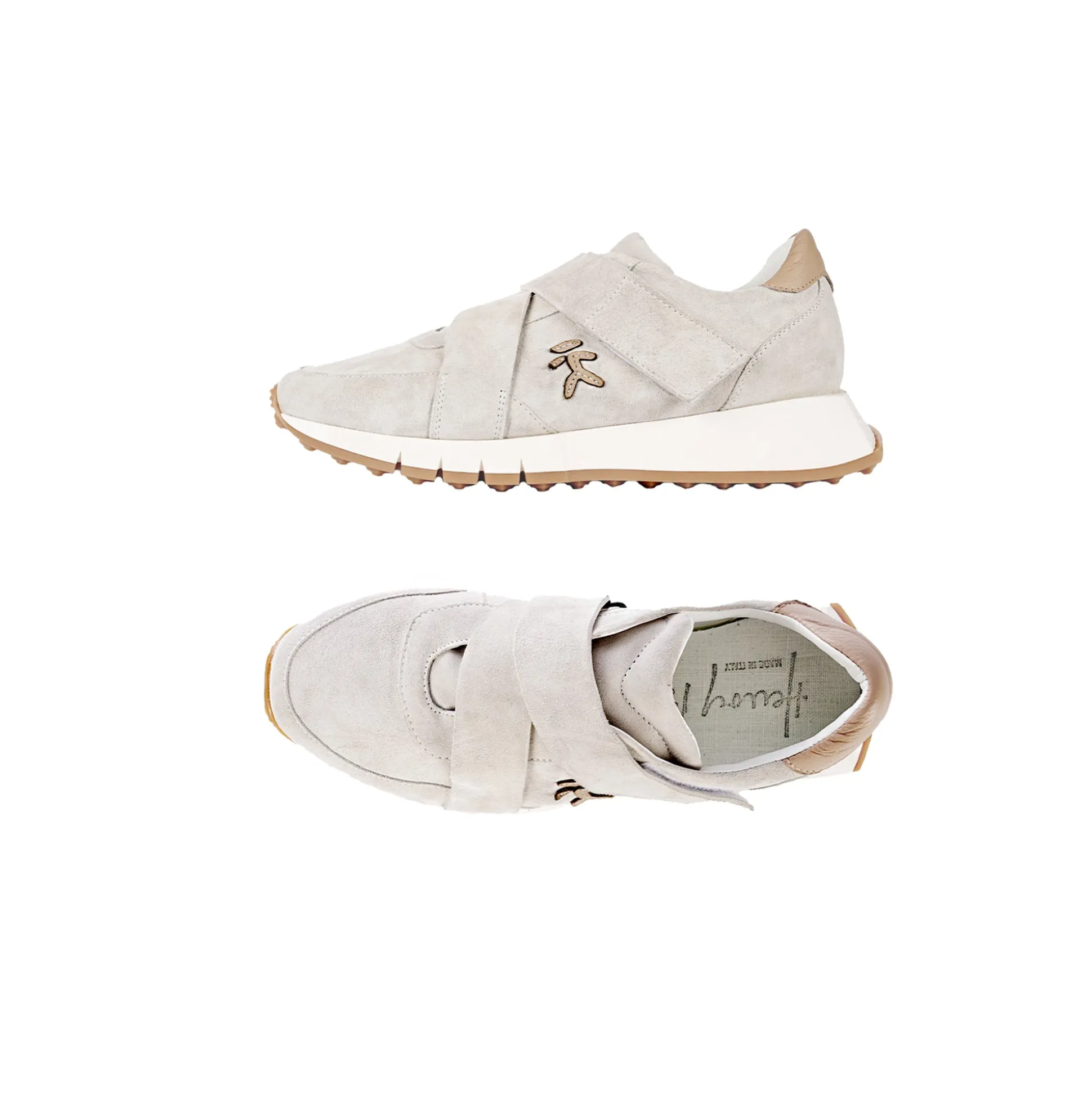 Suede Leather Man Sneaker Chalk White