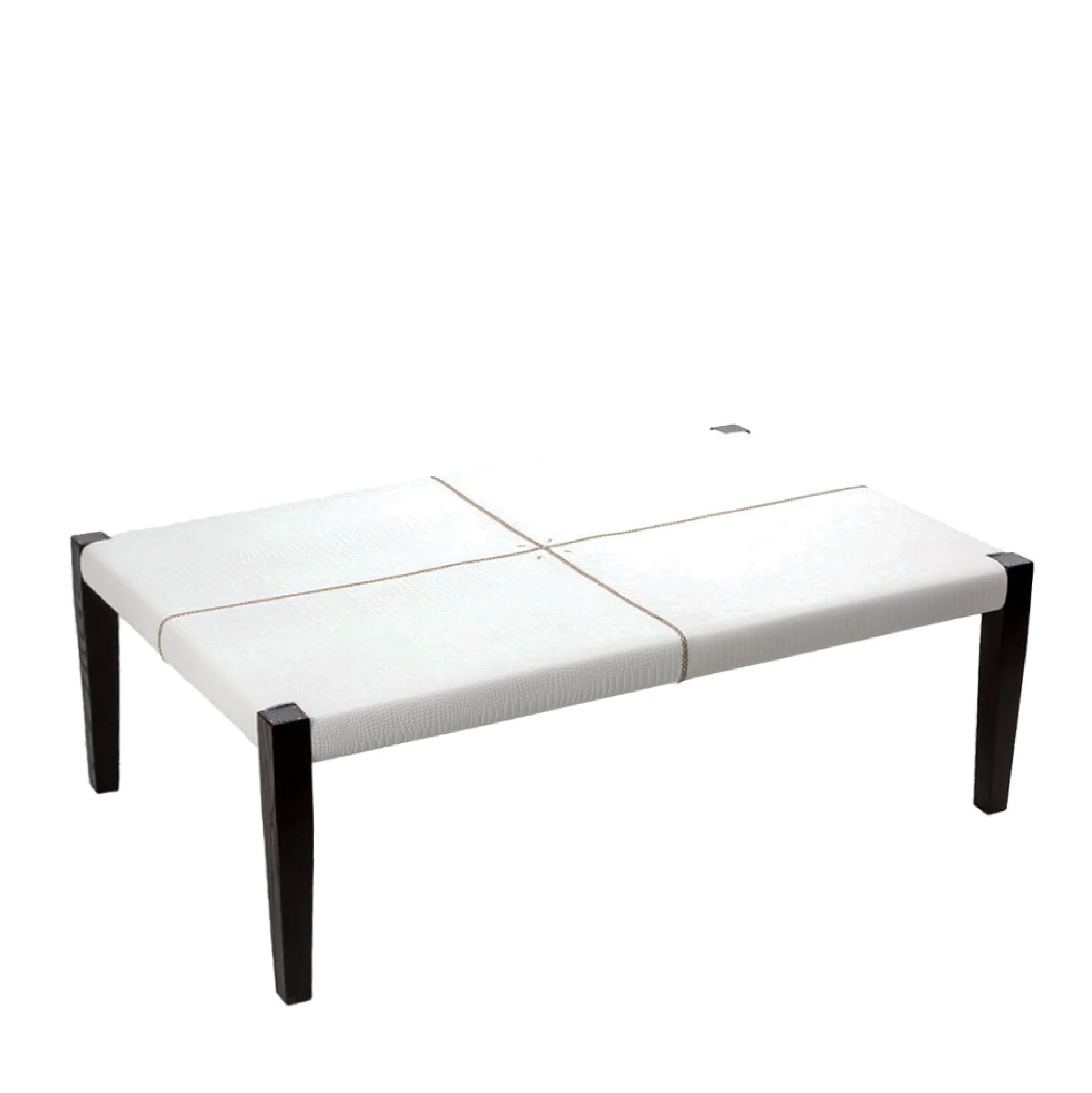 Table Mozart Printed Crocodile Bianco