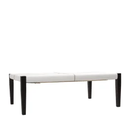 Table Mozart Printed Crocodile Bianco