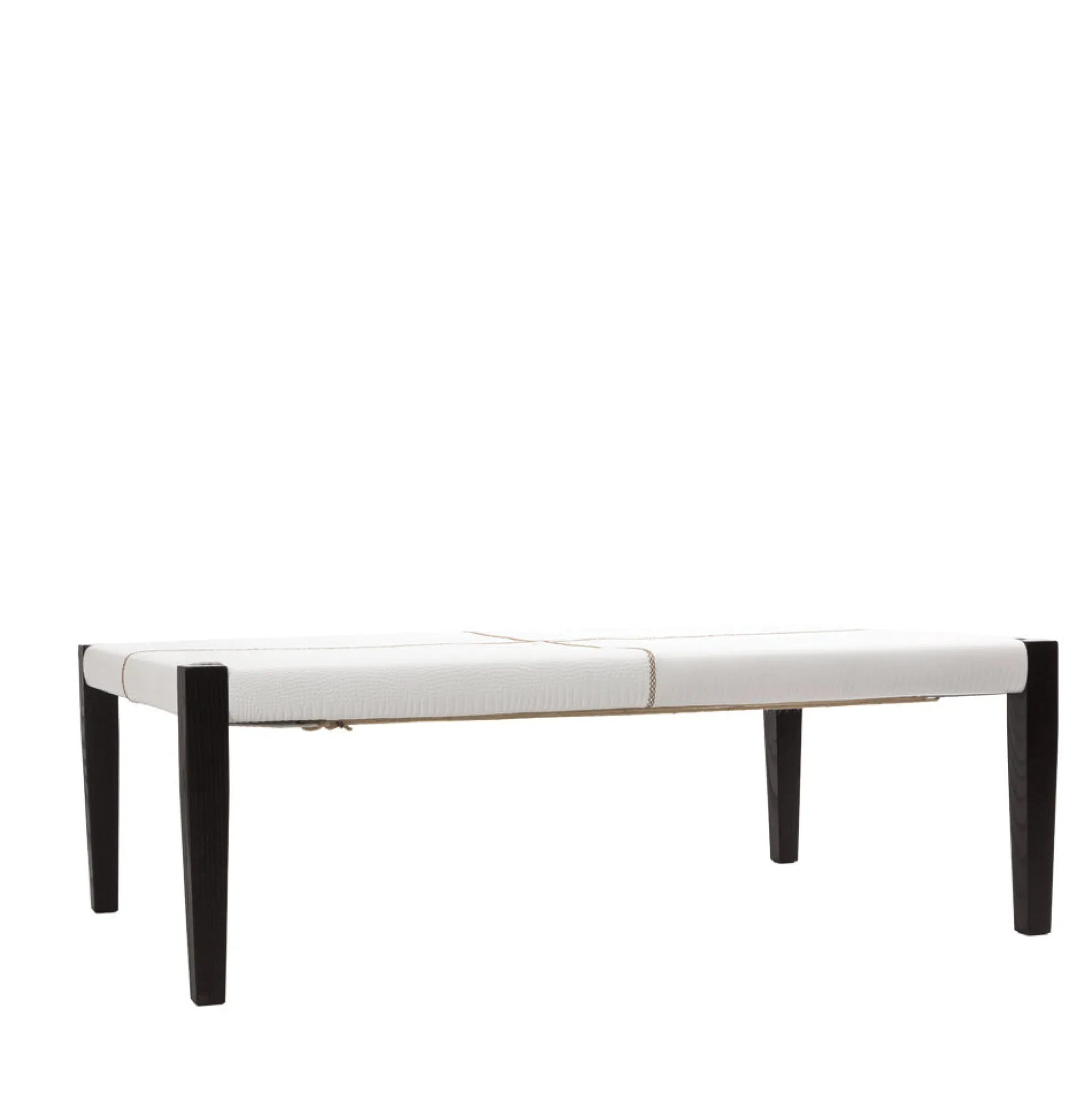 Table Mozart Printed Crocodile Bianco