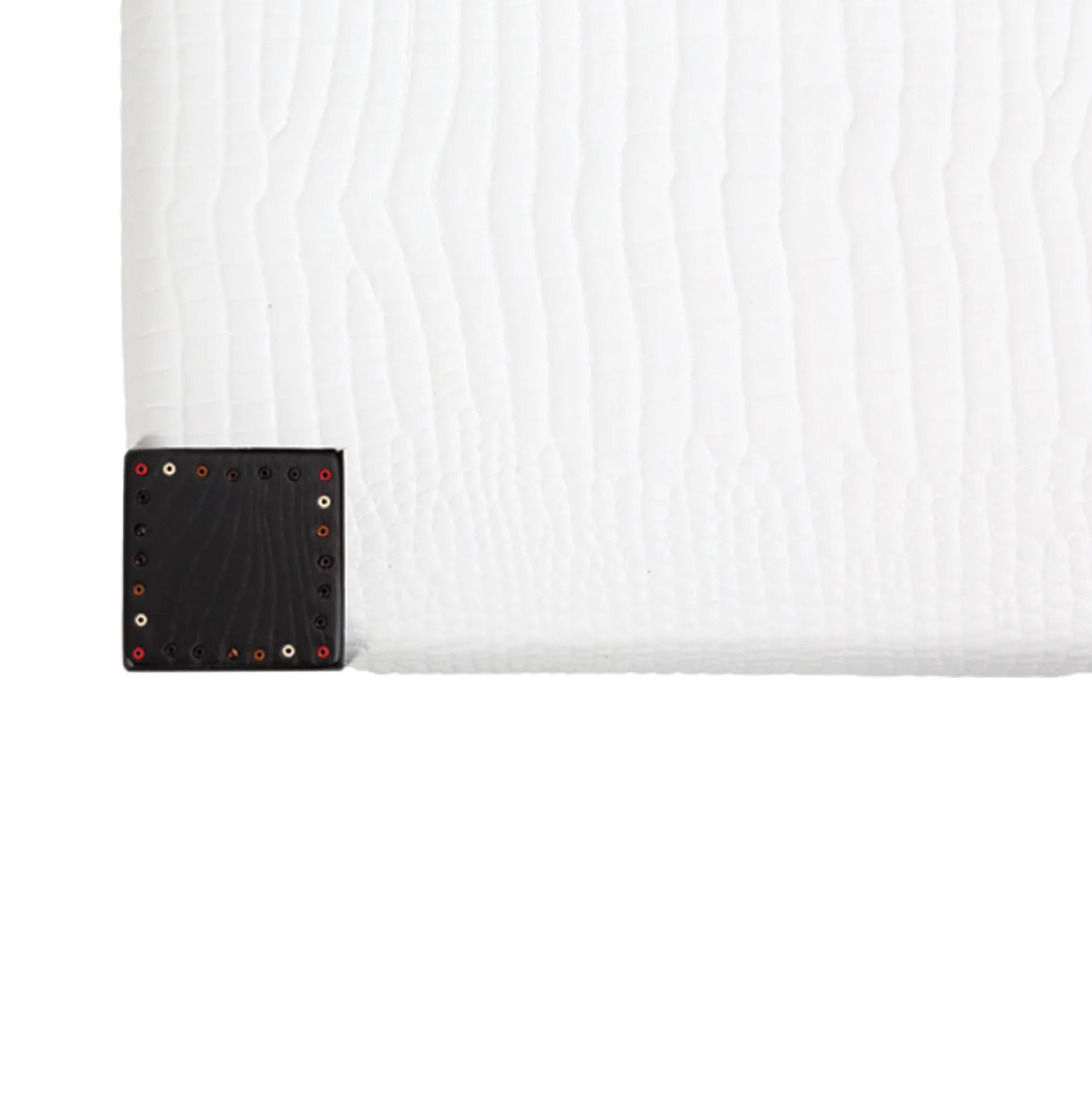 Table Mozart Printed Crocodile Bianco