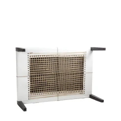 Table Mozart Printed Crocodile Bianco