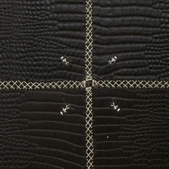 Tavolo Mozart Printed Crocodile Black