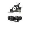 Wedge Jewel Sandal Martellato Black