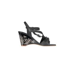 Wedge Jewel Sandal Martellato Black