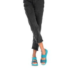 Wedge Sandal Intreccio Madreperla Turquoise