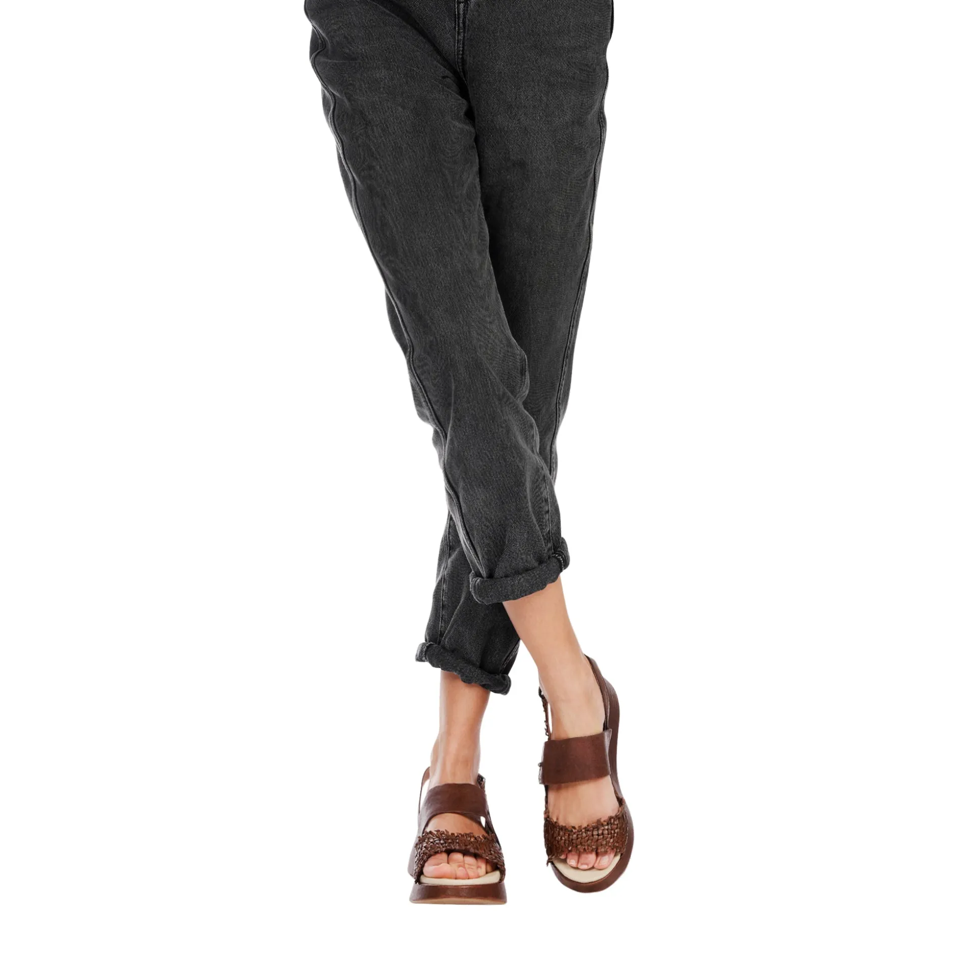 Wedge Sandal Intreccio Madreperla Brandy