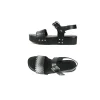 Wedge Sandal Intreccio Sfumato Black