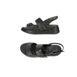 Wedge Sandal Pizzo black
