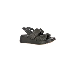 Wedge Sandal Pizzo black