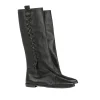Wide-Leg Boot Old Iron Black