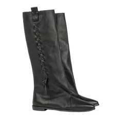 Wide-Leg Boot Old Iron Black