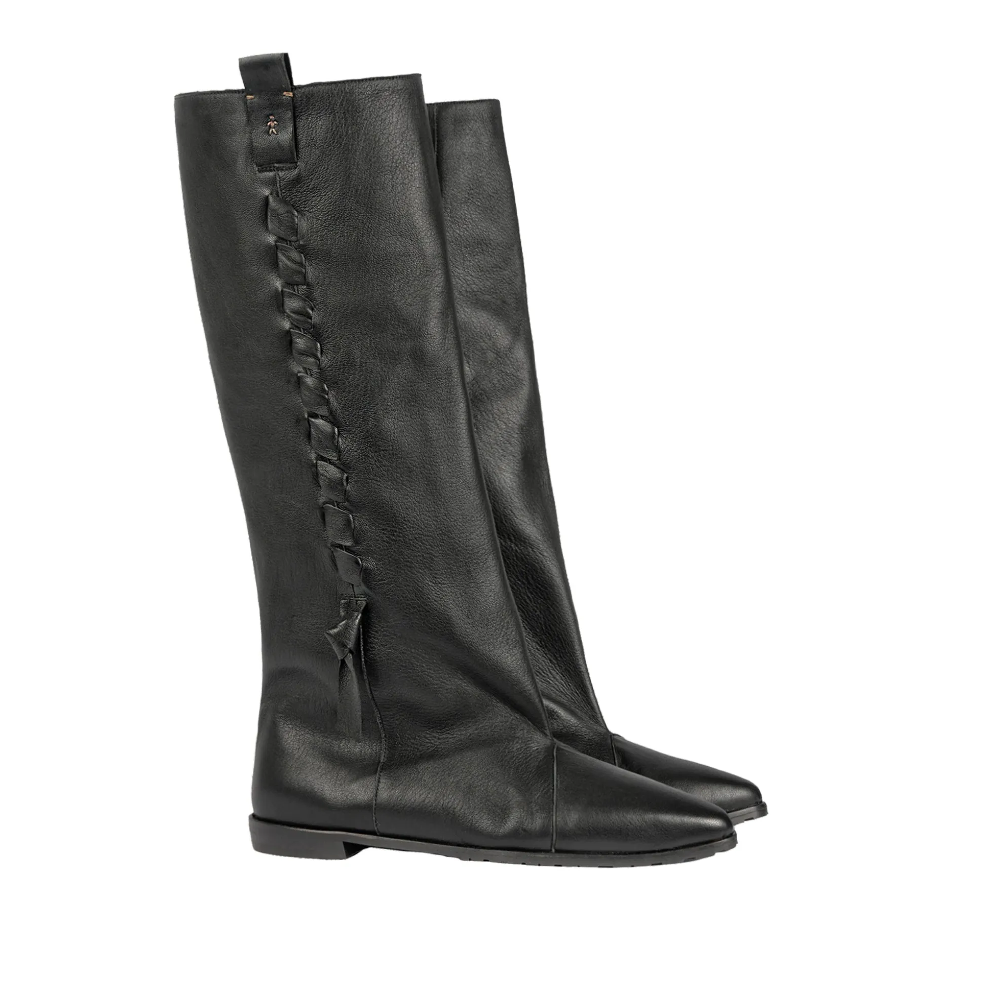 Wide-Leg Boot Old Iron Black