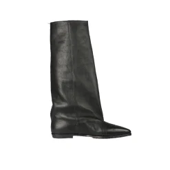 Wide-Leg Boot Old Iron Black
