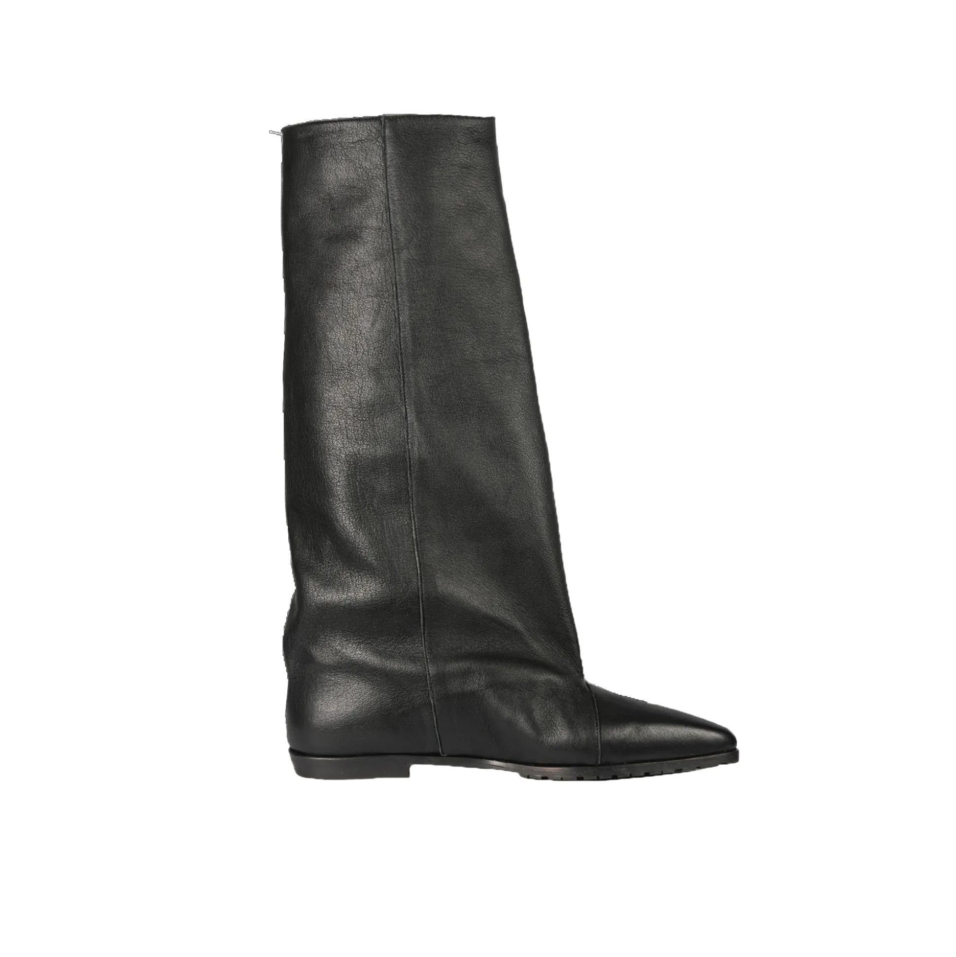 Wide-Leg Boot Old Iron Black